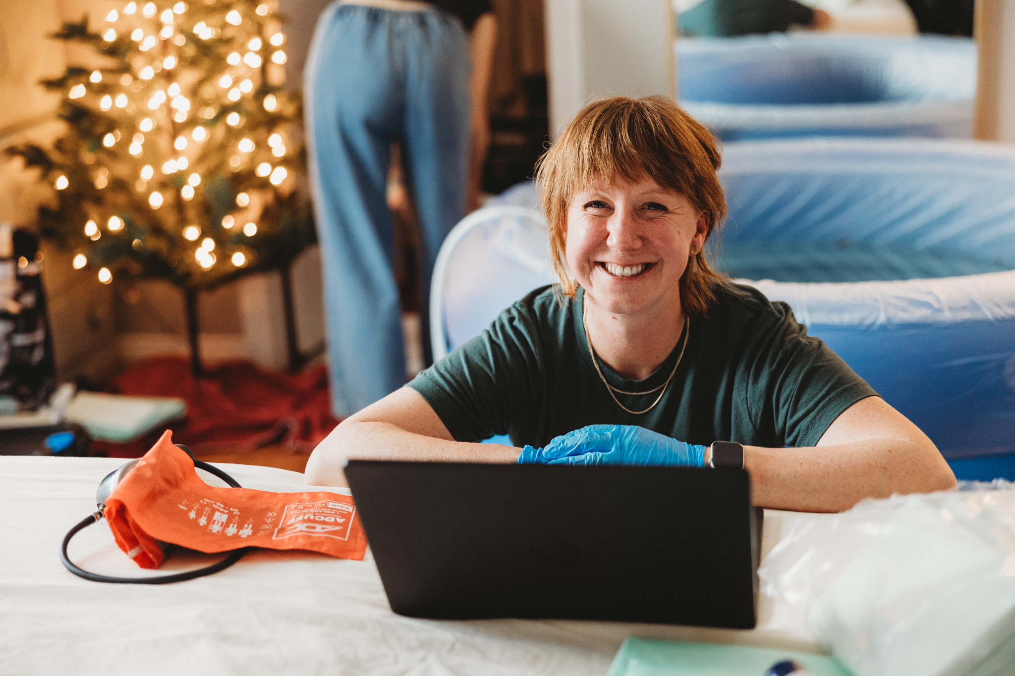 Birth photography and home birth care in Northern Michigan showing natural, empowering birth experience.