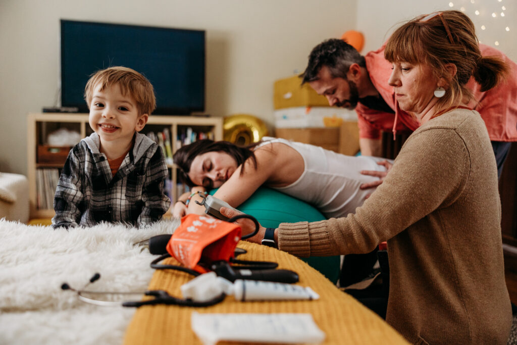 Midwife Kristen Shook and family-centered home birth care in Northern Michigan.